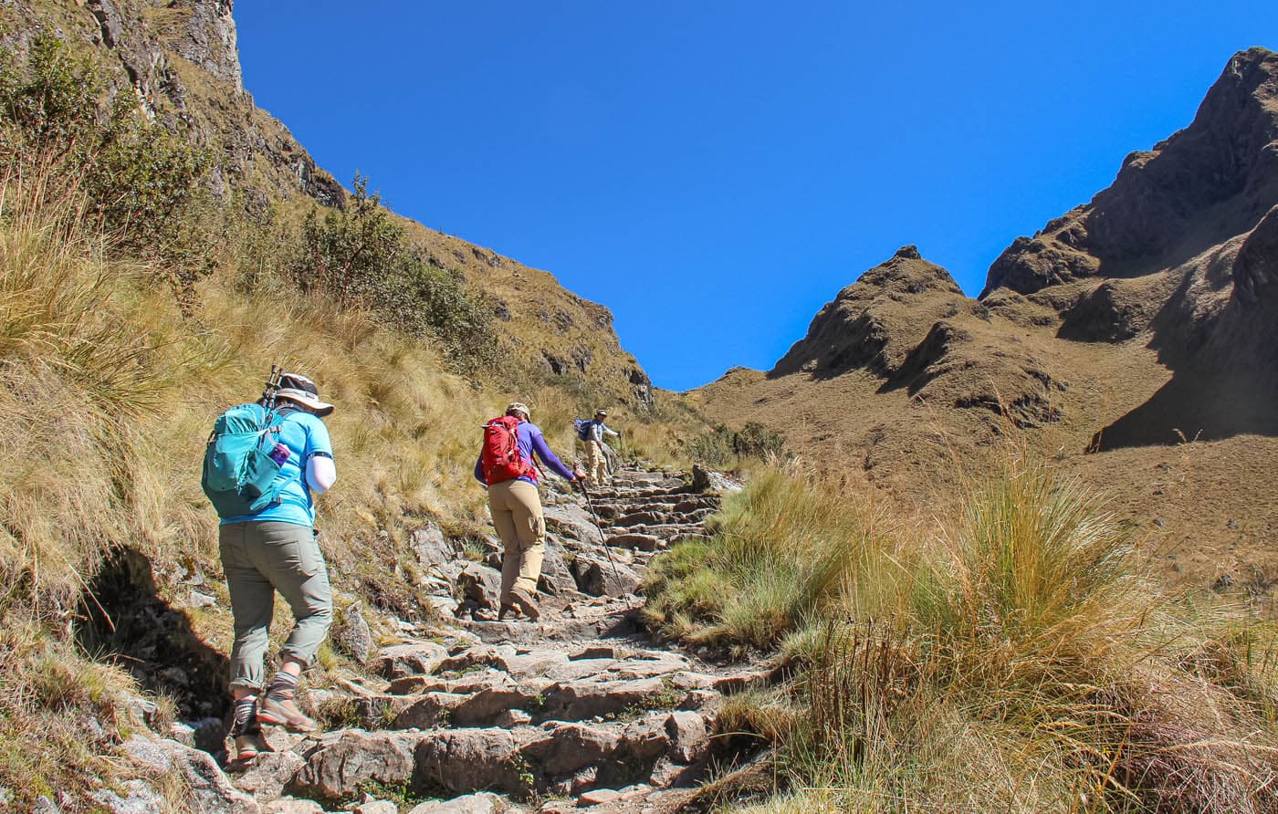 Hiking the Inca Trail - Ascending to the firts pass