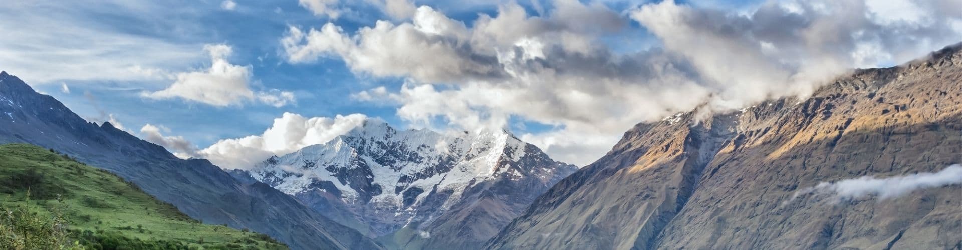 Salkantay Trek - Panoramic view of the Salkantay Mountain valley