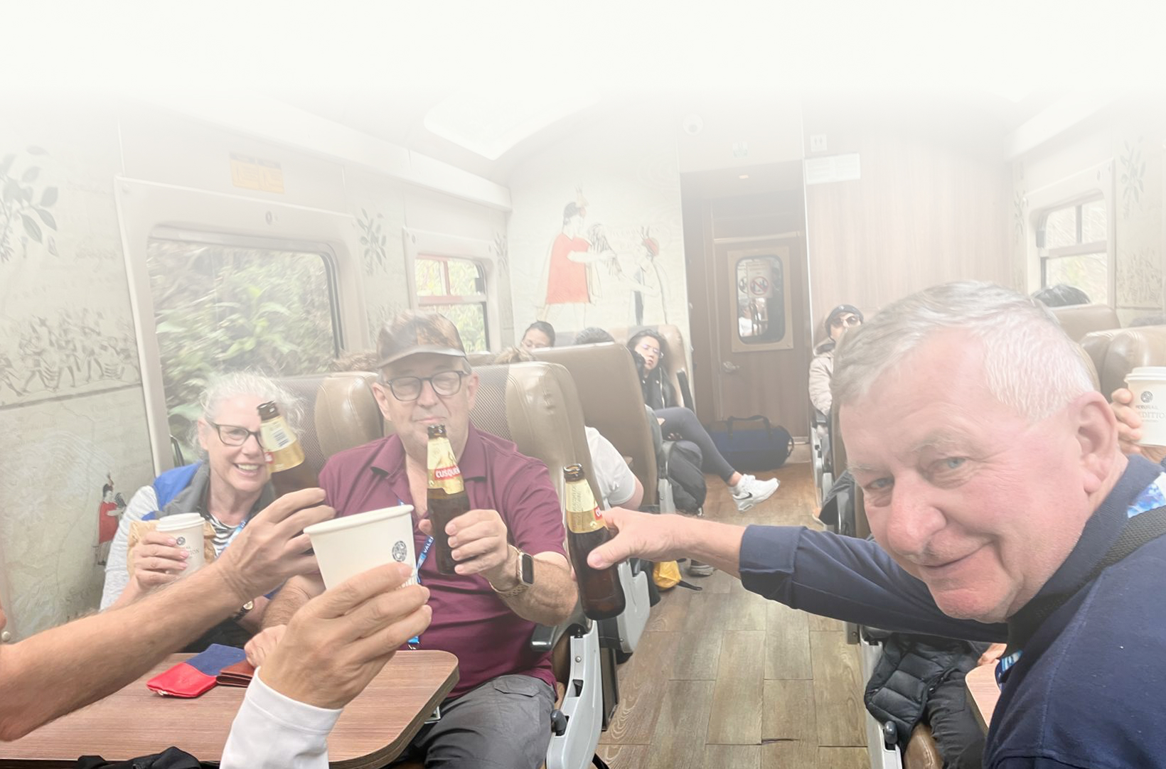 Group of happy travelers exploring Peru with Valencia Travel Cusco on a guided tour